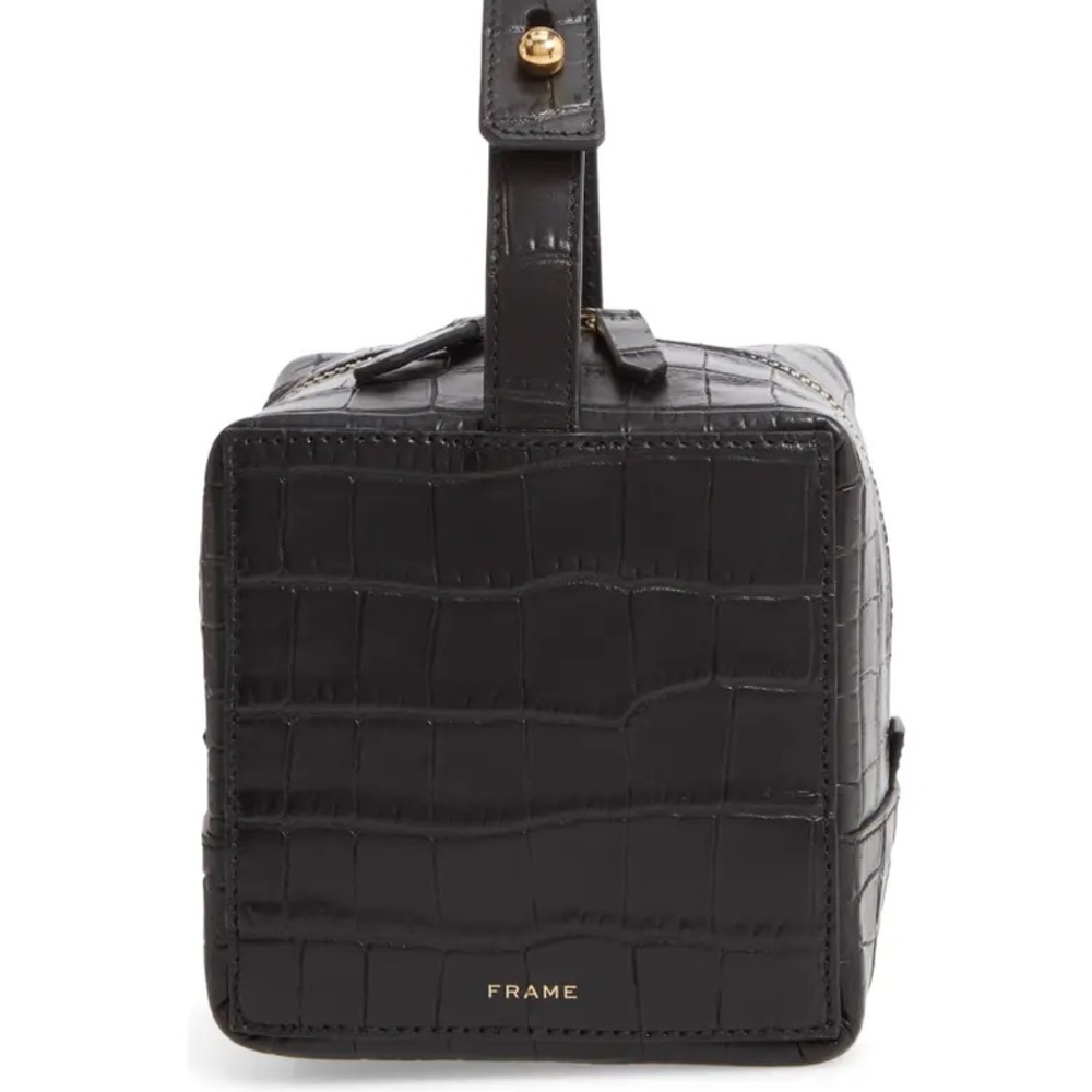 Frame les second cube croc-embossed bag - Picture 6 of 6